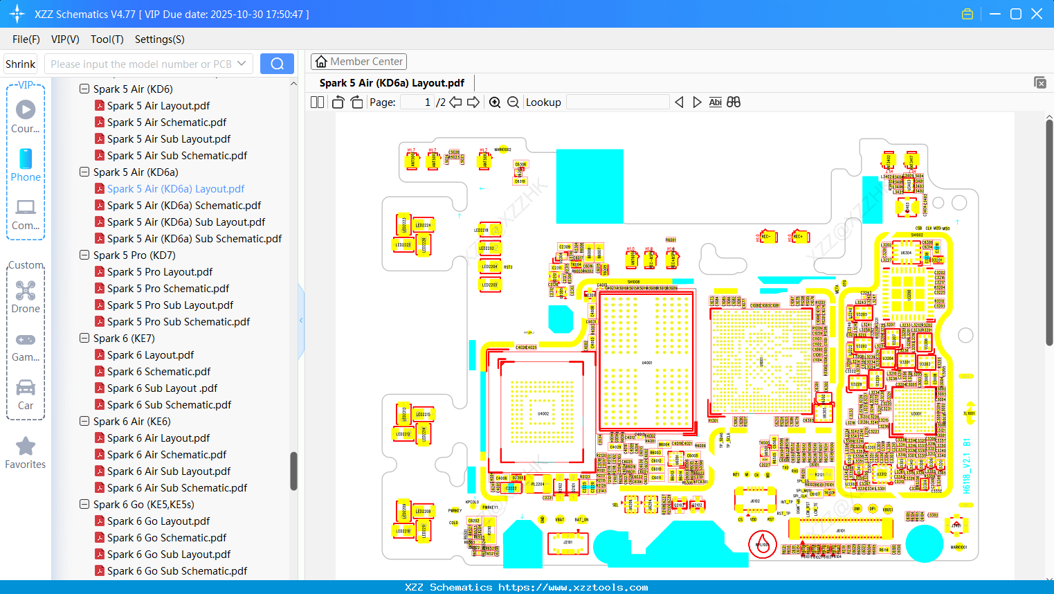 Tecno Spark 5 Air (KD6a) Layout